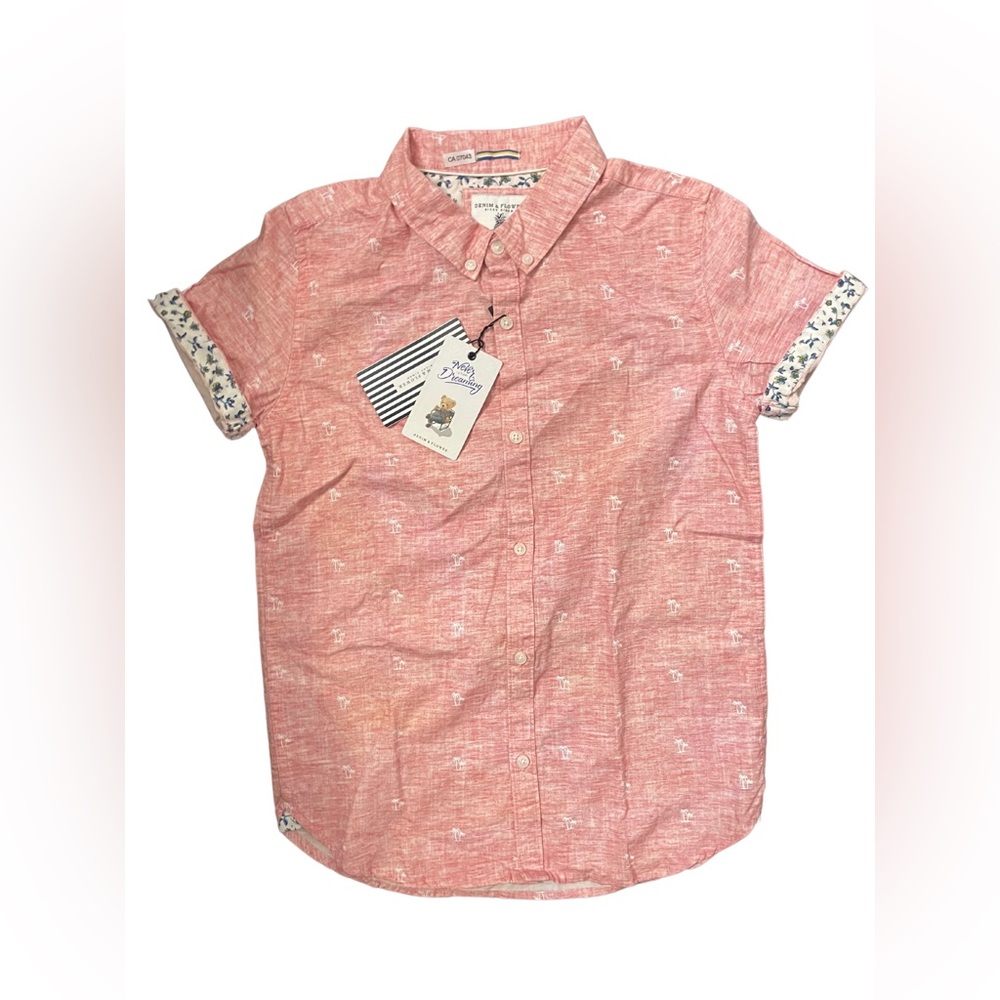 Denim & Flower Boy’s Button Up Collard Shirt